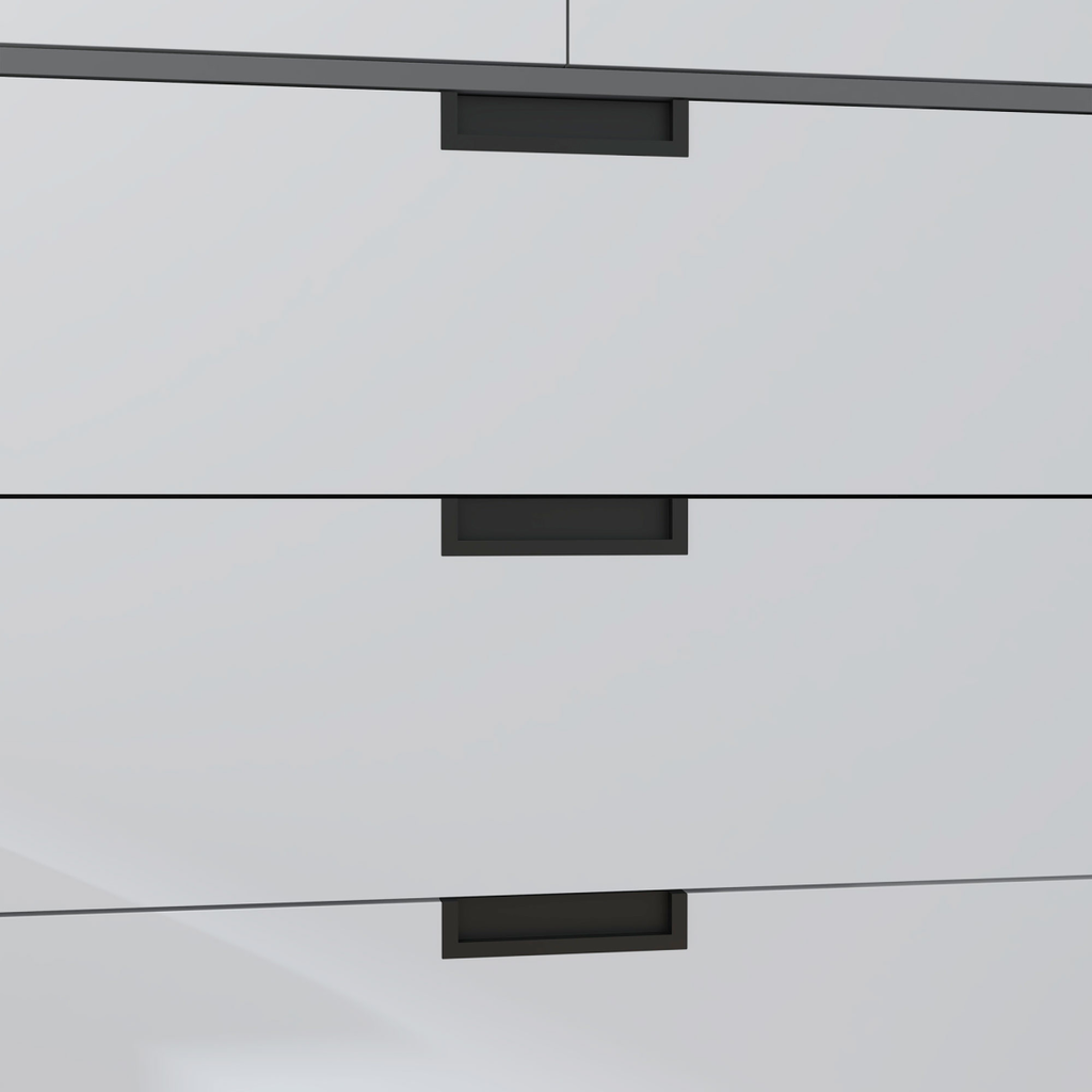 2-Door Wardrobe with 3 Drawers & Hanging Rail in Grey - Stylish Storage Solution for Your Space - JP Haus
