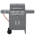 3+1 Burner Gas BBQ Grill – Grey - JP Haus