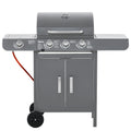 3+1 Burner Gas BBQ Grill – Grey - JP Haus