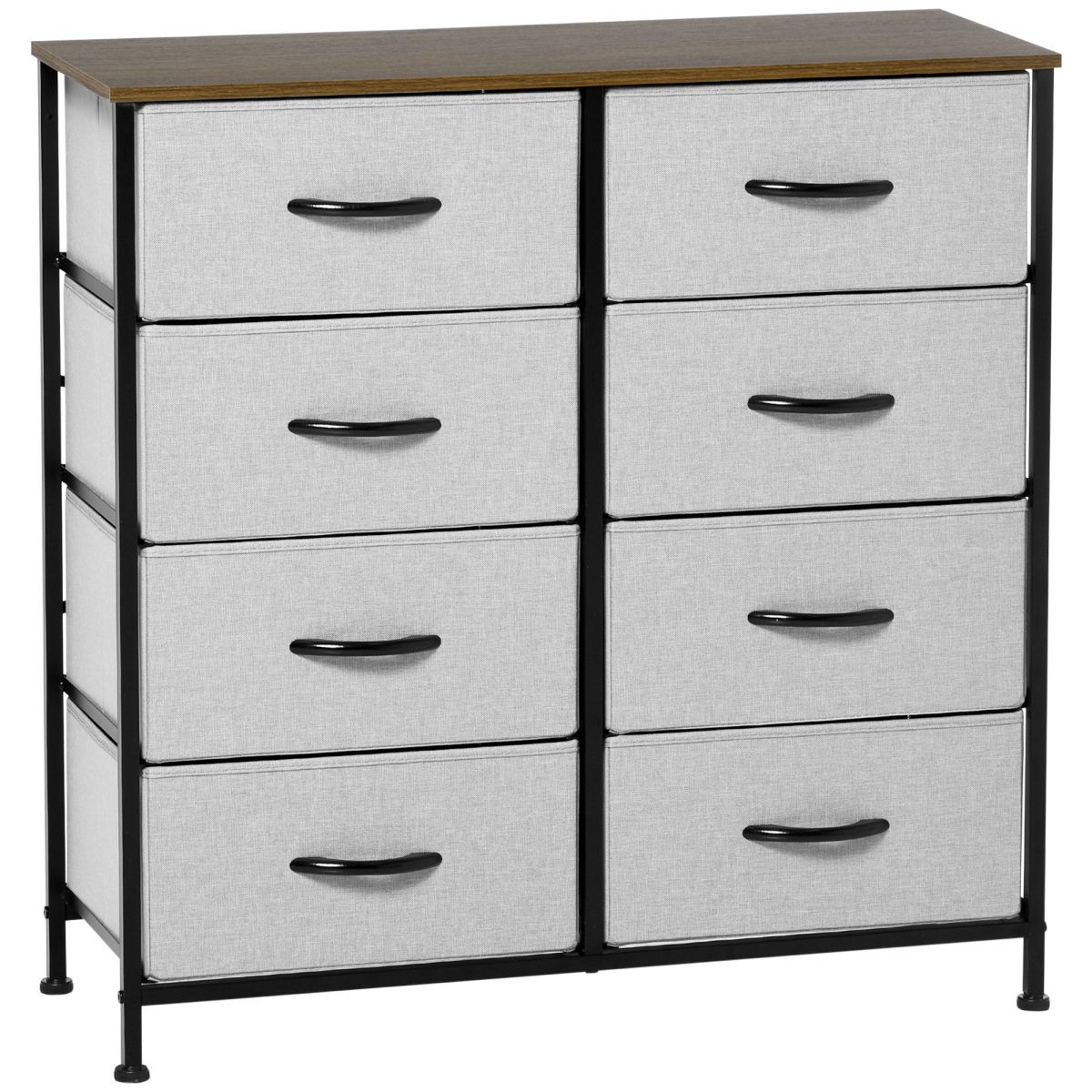 8-Drawer Fabric Storage Chest – Grey - JP Haus