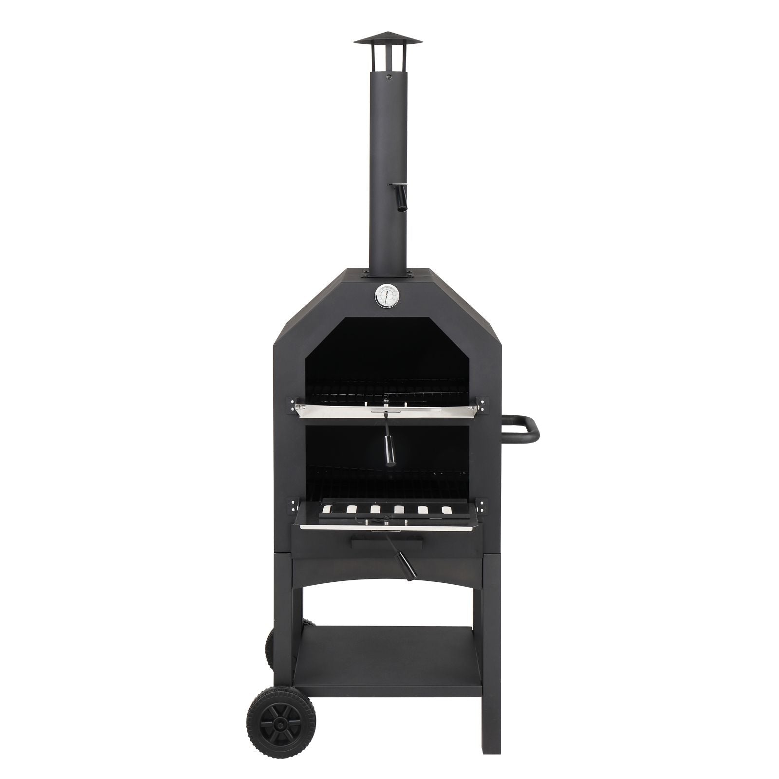 Outdoor Wood-Fired Pizza Oven for Perfect Outdoor Pizza Experience with Stone & Peel - JP Haus